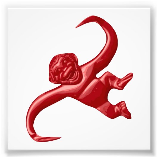 Nightmare Retro Speelgoed Monkey Foto Afdruk (Voorkant)