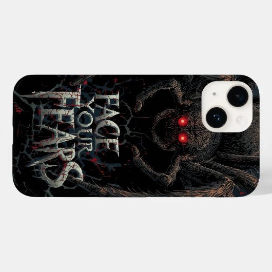 Nightmare Spider - Dark Horror Illustratie Case-Mate iPhone Case (Achterkant (horizontaal))