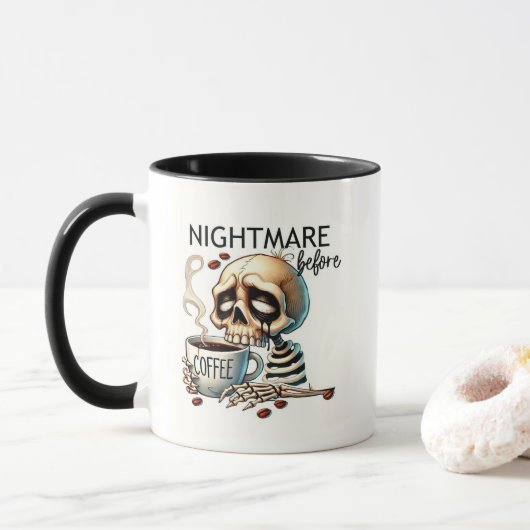 Nightmare voor koffie mok (Met donut)