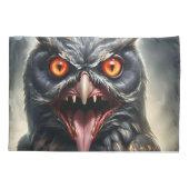 "Nightmare Wings: De Getande Vampieruil" Kussensloop (Achterkant)