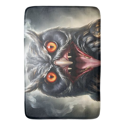 Nightmare Wings: The Fanged Vampire Owl is een Ame Badmat (Voorkant Verticaal)
