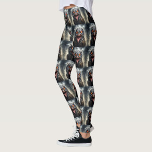 Nightmare Wings: The Fanged Vampire Owl is een Ame Leggings