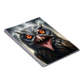 Nightmare Wings: The Fanged Vampire Owl is een Ame Notitieboek (Rechterzijde)
