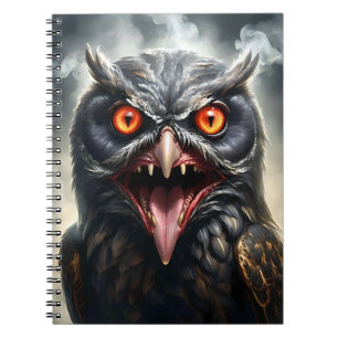 Nightmare Wings: The Fanged Vampire Owl is een Ame Notitieboek