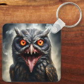 Nightmare Wings: The Fanged Vampire Owl is een Ame Sleutelhanger (Achterkant)