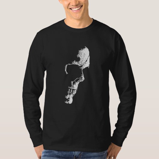 Nightmares Skull Halloween T-shirt (Voorkant)