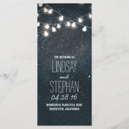 Nights Stars en String Lights Wedding Programma's
