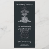 Nights Stars en String Lights Wedding Programma's (Achterkant)