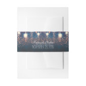 Nights Stars Romantic Wedding Uitnodigingen Wikkel (Voorkant Voorbeeld)