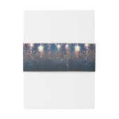 Nights Stars Romantic Wedding Uitnodigingen Wikkel (Achterkant Voorbeeld)