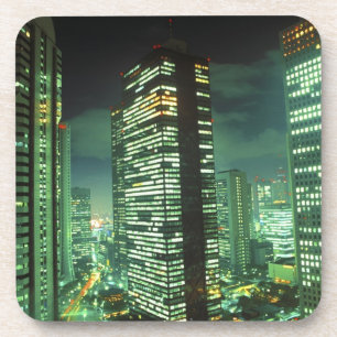 Nightscape, Shinjuku, Tokyo, Japan Bier Onderzetter