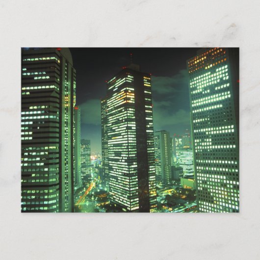 Nightscape, Shinjuku, Tokyo, Japan Briefkaart (Voorkant)