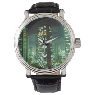 Nightscape, Shinjuku, Tokyo, Japan Horloge