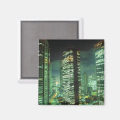 Nightscape, Shinjuku, Tokyo, Japan Magneet (Voorkant / Achterkant)