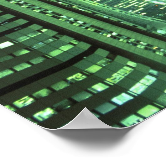 Nightscape, Shinjuku, Tokyo, Japan Poster (Hoek)