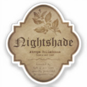 Nightshade Apothecary DC Sticker (Voorkant)