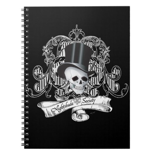Nightshade Society (Donkere kleuren) Notitieboek (Voorkant)