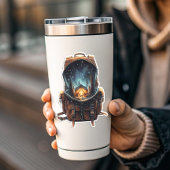 Nighttime Camp Backpack Sticker | Die-Cut Sticker