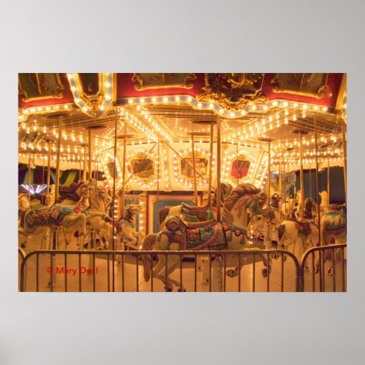 Nighttime Carousel Poster (Voorkant)