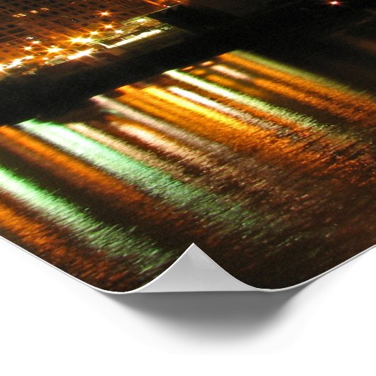 Nighttime Cleveland Poster (Hoek)