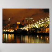 Nighttime Cleveland Poster (Voorkant)