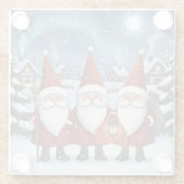 Nighttime Norway Nisse, Coaster Glazen Onderzetter (Achterkant)