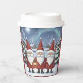 Nighttime Norway Nisse, Paper Cups Papieren Bekers (Voorkant)