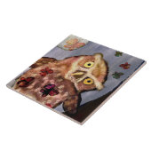 Nighttime Owl Trivet Tegeltje (Zijkant)