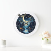 Nighttime Wildlife Wonders Design Grote Klok (Huis)