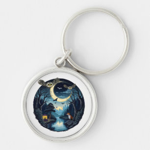Nighttime Wildlife Wonders Design Sleutelhanger