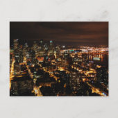 Nightview of Seattle Briefkaart (Voorkant)
