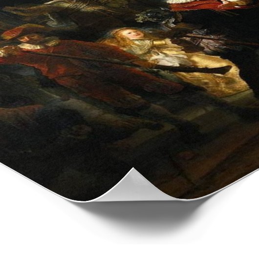Nightwatch Rembrandt Van Rijn Poster (Hoek)