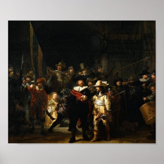 Nightwatch Rembrandt Van Rijn Poster (Voorkant)