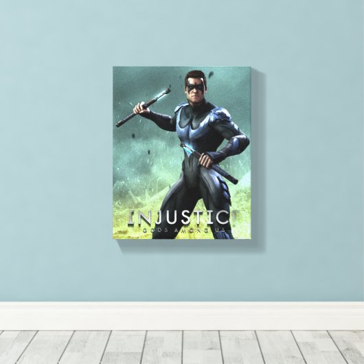 Nightwing Canvas Afdruk (Insitu (Houten vloer))