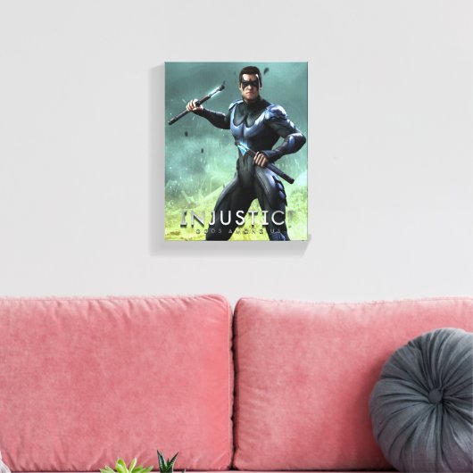 Nightwing Canvas Afdruk (Insitu (Woonkamer))