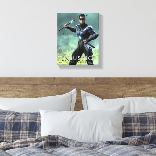 Nightwing Canvas Afdruk (Insitu (Slaapkamer))