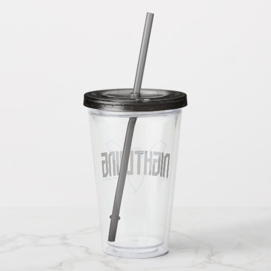 Nightwing Hi-Tech Naam Graphic Acryl Drinkbeker (Achterkant)