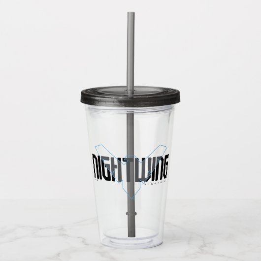 Nightwing Hi-Tech Naam Graphic Acryl Drinkbeker (Voorkant)