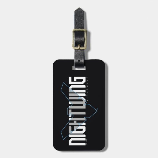 Nightwing Hi-Tech Naam Graphic Bagagelabel (Voorkant verticaal)