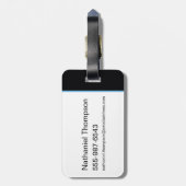 Nightwing Hi-Tech Naam Graphic Bagagelabel (Achterkant verticaal)