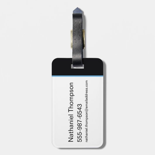 Nightwing Hi-Tech Naam Graphic Bagagelabel (Achterkant verticaal)