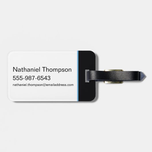 Nightwing Hi-Tech Naam Graphic Bagagelabel (Achterkant horizontaal)