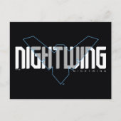 Nightwing Hi-Tech Naam Graphic Briefkaart (Voorkant)