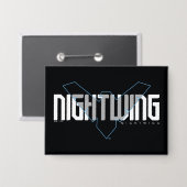 Nightwing Hi-Tech Naam Graphic Button (Voorkant / Achterkant)