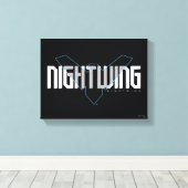 Nightwing Hi-Tech Naam Graphic Canvas Afdruk (Insitu (Houten vloer))