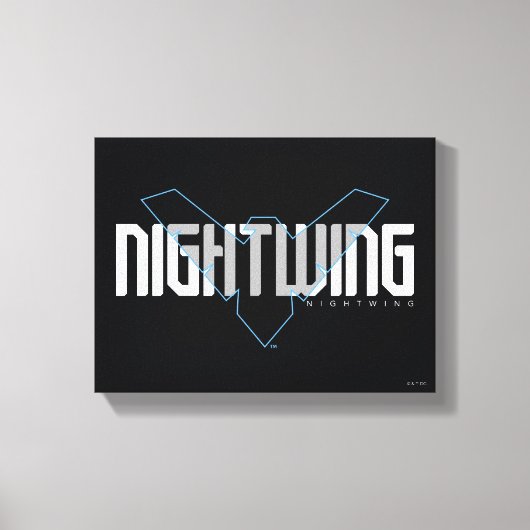 Nightwing Hi-Tech Naam Graphic Canvas Afdruk (Voorkant)
