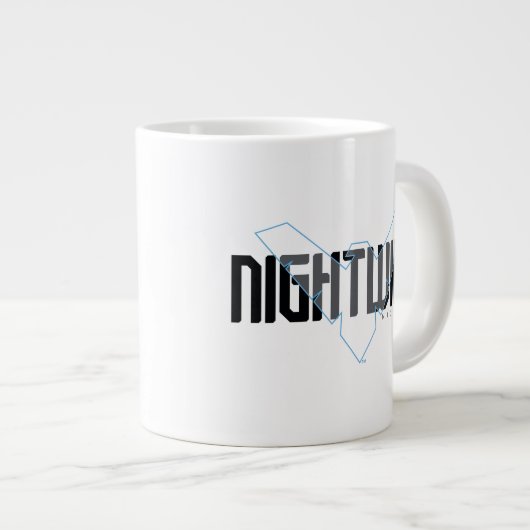 Nightwing Hi-Tech Naam Graphic Grote Koffiekop (Voorkant rechts)