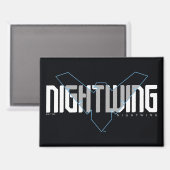 Nightwing Hi-Tech Naam Graphic Magneet (Voorkant / Achterkant)