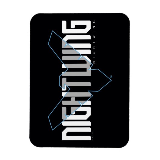Nightwing Hi-Tech Naam Graphic Magneet (Verticaal)