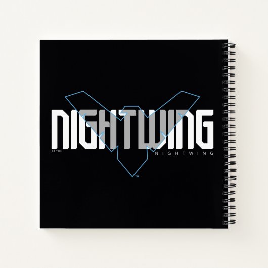 Nightwing Hi-Tech Naam Graphic Notitieboek (Achterkant)